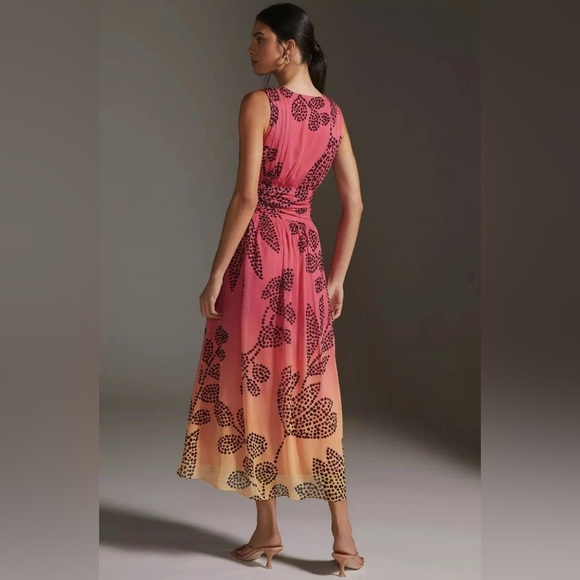 Anthropologie Verb by Pallavi Singhee V-Neck Ombre Maxi Dress Sz XXS - Picture 5 of 8